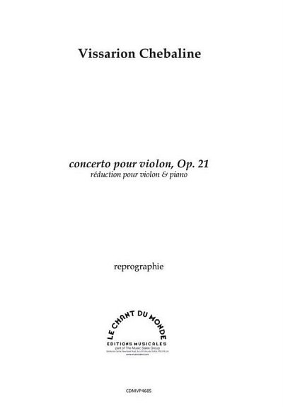 Concerto Pour Violon Op. 21, VlKlav (KlavpaSt)