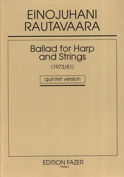 E. Rautavaara: Ballad for Harp and Strin, Stro/5Str (Stsatz)