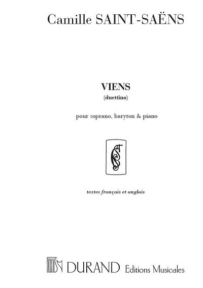 C. Saint-Saëns: Viens (Duettino) (textes français et an (KA)