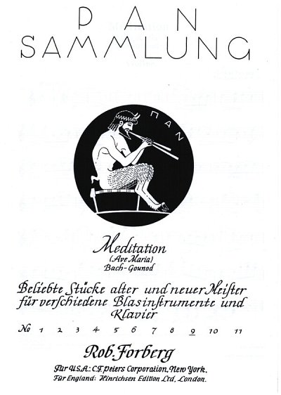 J.S. Bach: Méditation (Ave Maria) (Pan Sammlung, FlKlav (Bu)