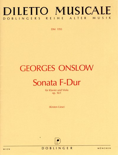 Onslow, Georges: Sonata F-Dur op. 16/1 fuer Klavier und Viol