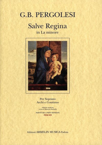 G.B. Pergolesi: Salve Regina Per Soprano In La Min (Pa+St)