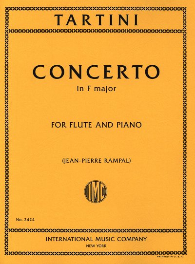 G. Tartini: Konzert F-Dur für Flöte und Orchs, FlOrch (KASt)