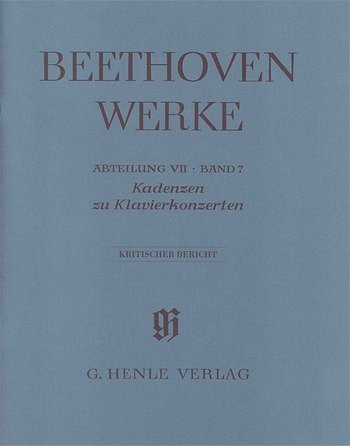 L. v. Beethoven: Kadenzen zu Klavierkonzerten, Klav (Bu)