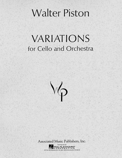 W. Piston: Variations for Cello and Orchestr, VcOrch (Part.)