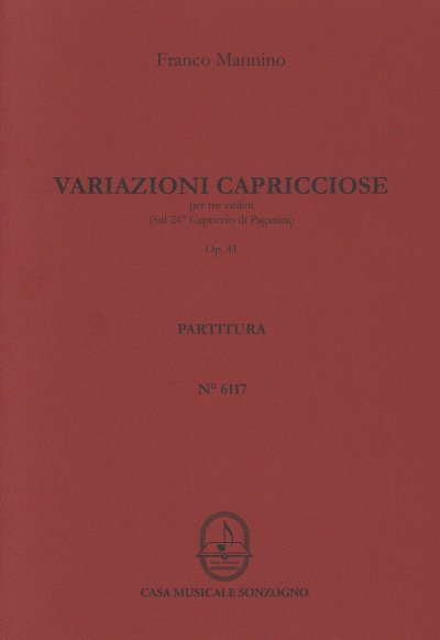 F. Mannino: Variazioni capricciose op. 41