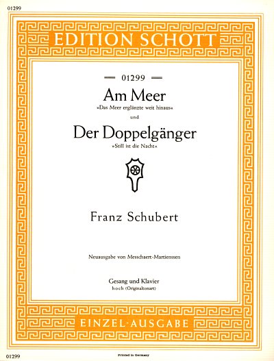 F. Schubert: Am Meer / Der Doppelgänger D 957/12, , GesHKlav