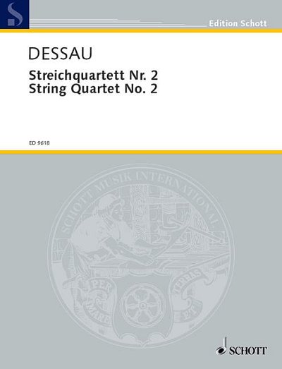 DL: P. Dessau: Streichquartett Nr. 2, 2VlVaVc (Pa+St)