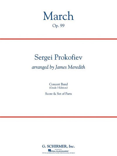 S. Prokofjew: March, Op. 99, Blaso (Part.)