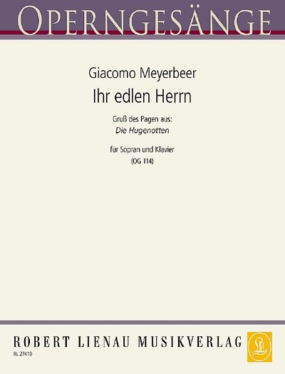G. Meyerbeer: Ihr edlen Herrn OG 114, GesSKlav
