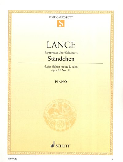G. Lange: Paraphrase op. 90/11 , Klav