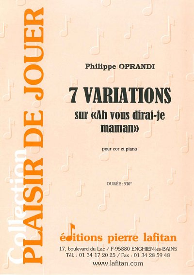 7 Variations sur Ah Vous Dirai-Je Maman?, HrnKlav (KlavpaSt)