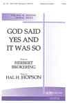 H. Hopson: God Said Yes and It was So