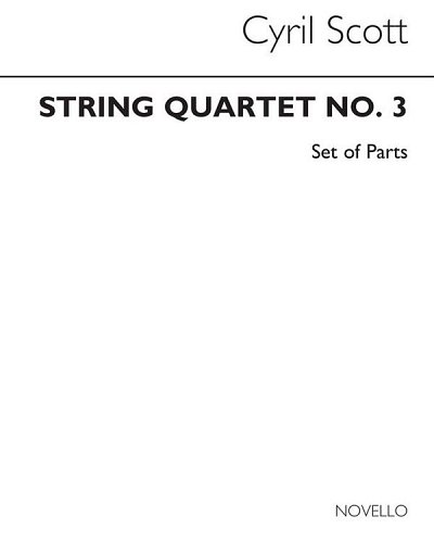 C. Scott: String Quartet No.3 (Parts), 2VlVaVc (Bu)
