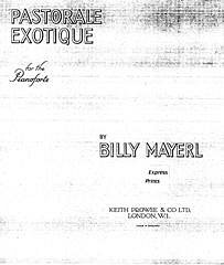 B. Mayerl: Pastorale Exotique
