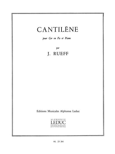 J. Rueff: Cantilène (Bu)