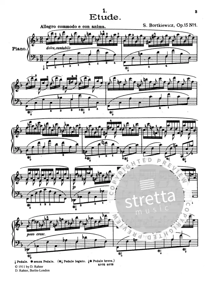 B. Sergej: Zehn Etüden op. 15 , Klav (2)