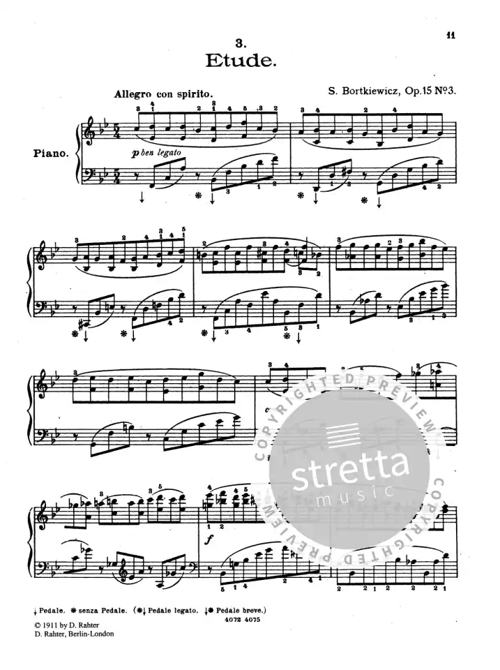 B. Sergej: Zehn Etüden op. 15 , Klav (4)