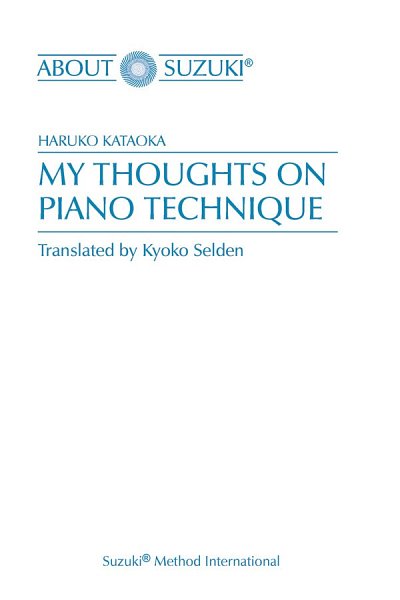 H. Kataoka: My Thoughts on Piano Technique, Klav