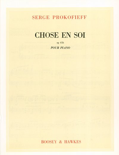 S. Prokofjew: Chose En Soi Op. 45b, Klav