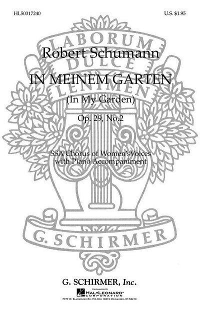 R. Schumann: In Meinem Garten, Fch (Chpa)
