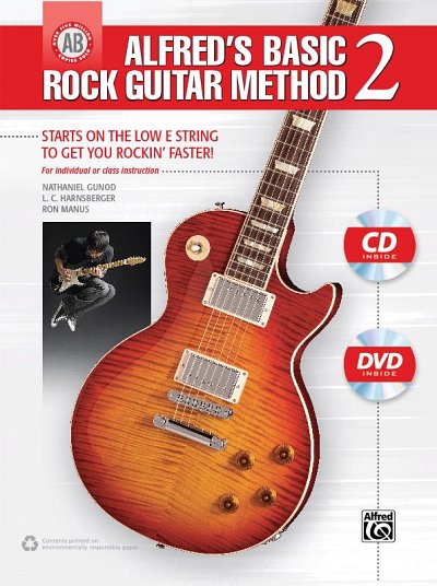 N. Gunod: Alfred's Basic Rock Guitar Method 2, Git (+CD+DVD)