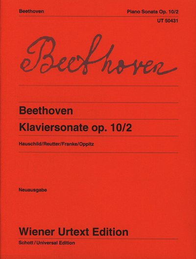 AQ: L. v. Beethoven: Klaviersonate F-Dur op. 10/2,  (B-Ware)
