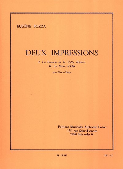 E. Bozza: 2 Impressions, FlHrf (Part.)