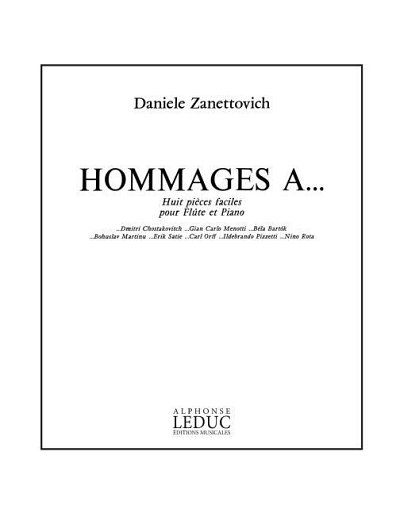 Hommages A..-8 Pieces Faciles, FlKlav (KlavpaSt)