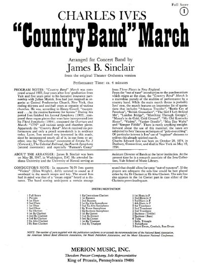 C. Ives: "Country Band" March