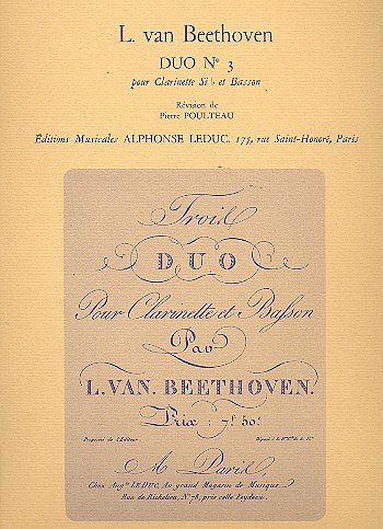 L. v. Beethoven: Duo No.3 (Part.)
