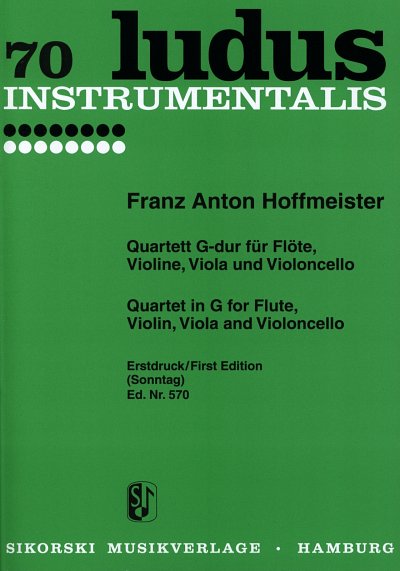 F.A. Hoffmeister: Quartett für Flöte, Violine, Viola und Violoncello G-Dur