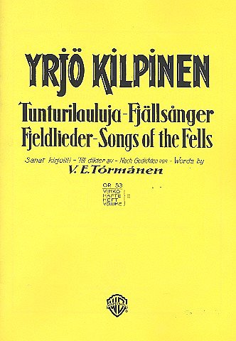 Y. Kilpinen: Fjellieder op. 53 Band 2, GesKlav