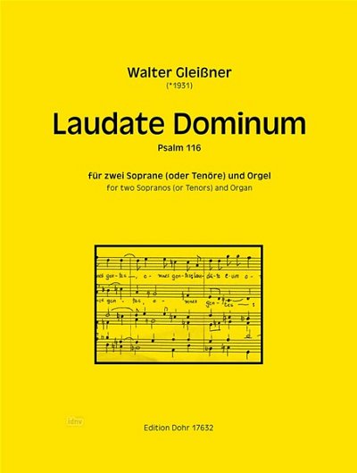 W. Gleißner: Laudate Dominum (Part.)