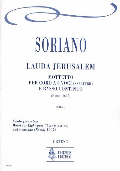Soriano, Francesco: Lauda Jerusalem. Motet (Roma 1607)