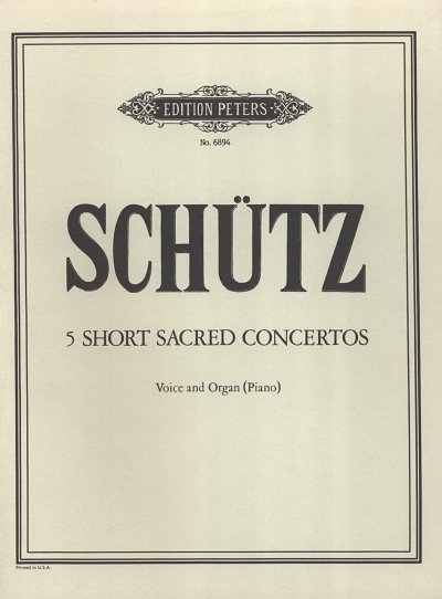 AQ: H. Schütz: 5 short sacred concertos (5 kleine g (B-Ware)