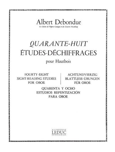 A. Debondue: 48 Etudes-Dechiffrages, Ob