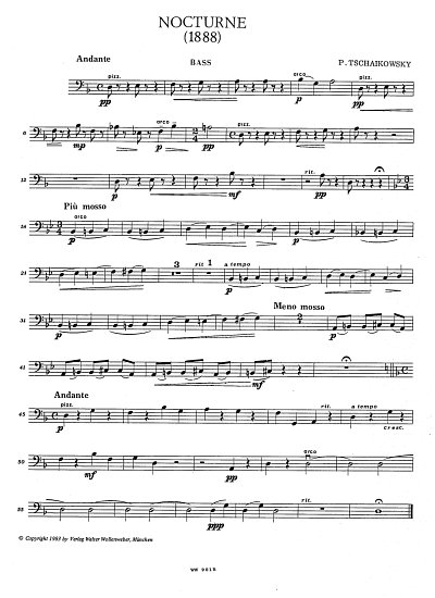 P.I. Tschaikowsky: Nocturne op. 19/4, VcStr (KB)
