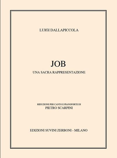 L. Dallapiccola: Job, Una Sacra Rappresentazio, GesKlav (KA)