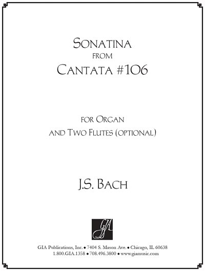 J.S. Bach: Sonatina from Cantata #106
