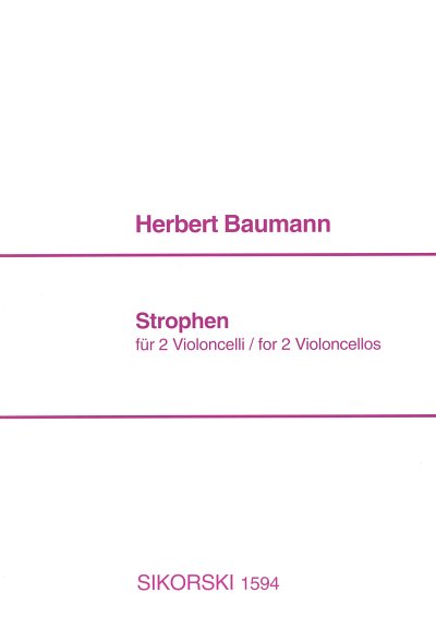 H. Baumann: Strophen für 2 Violoncelli