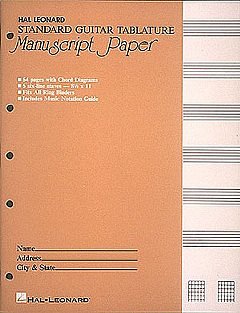 Guitar TAB Manuscript Paper