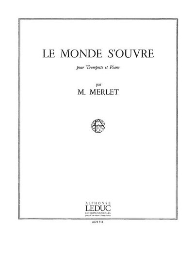 Le Monde s'ouvre Op.12, TrpKlav (Part.)