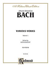DL: J.S. Bach: Bach: Various Works (Volume I), Klav