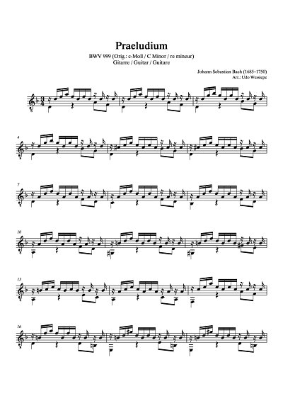 DL: J.S. Bach: Praeludium BWV 999