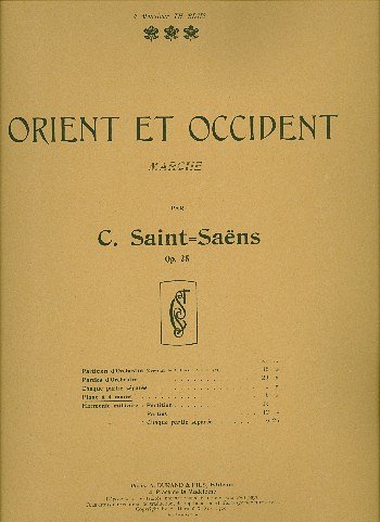 C. Saint-Saëns: Orient & Occident 4 Ms, Klav4m (Sppa)