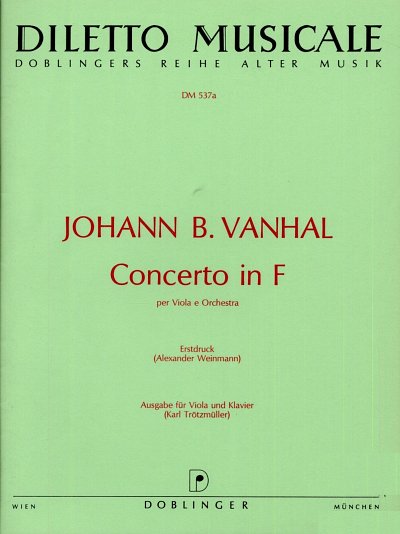 J.B. Vanhal: Konzert F-Dur - Va Orch