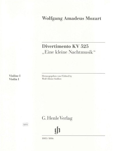W.A. Mozart: Divertimento KV 525, 2VlVaVc (Vl1)