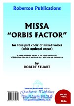 Missa Orbis Factor, Ch (KA)