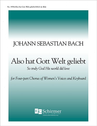 J.S. Bach: Cantata 68: Also hat Gott die Welt geliebt